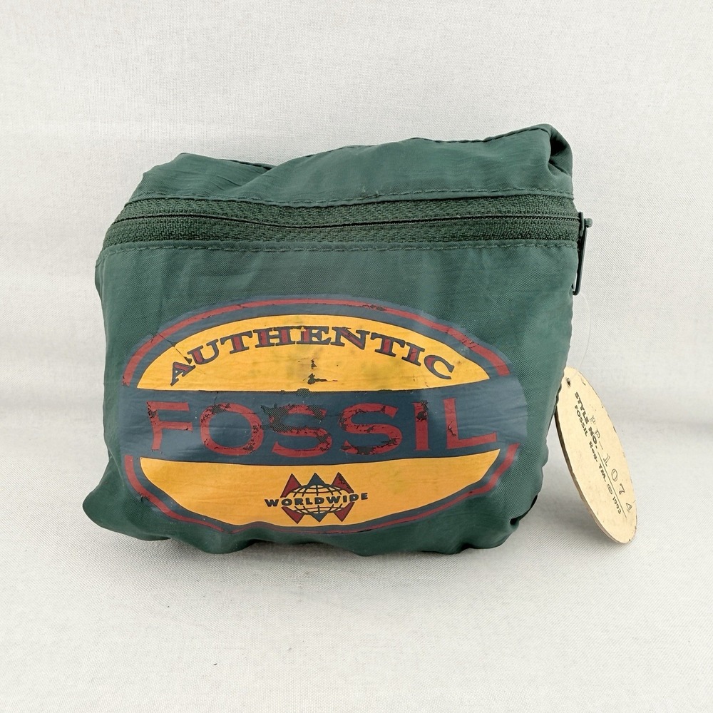 Vintage Fossil Packable Duffel Bag 90s Y2K Carry On Camping Nylon Tote Gorpcore - Picture 7 of 10